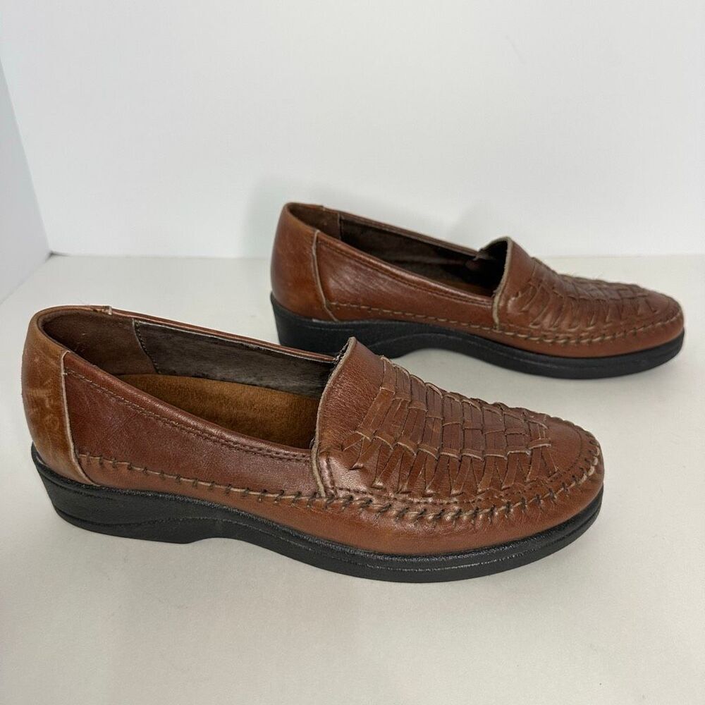 Dexter Comfort Leather Loafers Brown | Women Size 9 - Picture 4 of 12